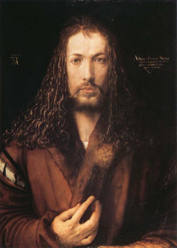 Albrecht Durer Self-Portrait with Fur Coat